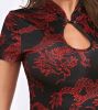 Adult Female Costumes to Hire - Chinese - black dress with red dragons (button) - Medium